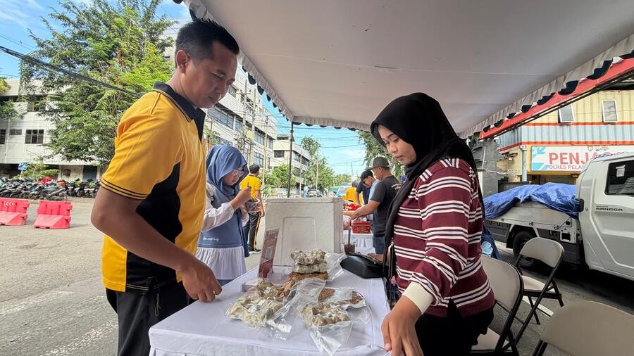 RPH Surabaya di Pasar Murah HUT Bhayangkara ke-80, Sediakan Daging Berkualitas dengan Harga Spesial 