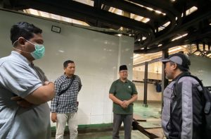 Gercep! Tim Teknis Tinjau Lokasi, Perbaikan Elevasi Lantai RPH Tambak Osowilangun Dimulai